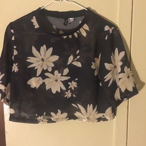 Floral crop top