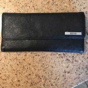 Kenneth Cole Reaction Black Patten Leather Wallet