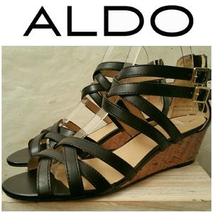 ALDO Wedge Sandal - Black