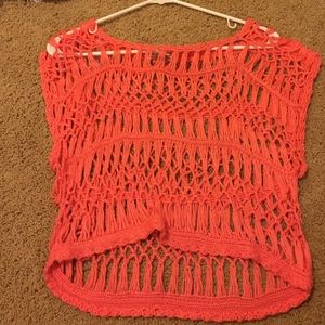 Neon cut-out top
