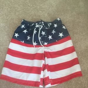 Flag swim shorts