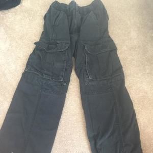 Black cargo pants