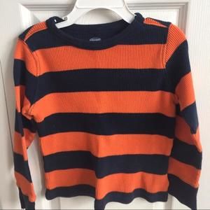 Old navy long sleeve navy n orange shirt