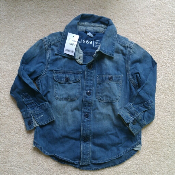 NWT Baby GAP 1969 denim shirt