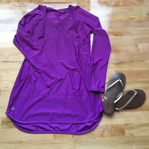 Athleta Purple Wick It Wader Coverup