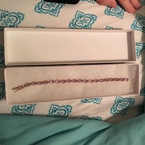 14K Amethyst Bracelet