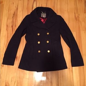 J. Crew Navy lined Pea Coat
