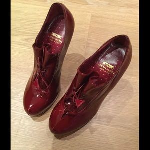 Moschino Berry Red Booties