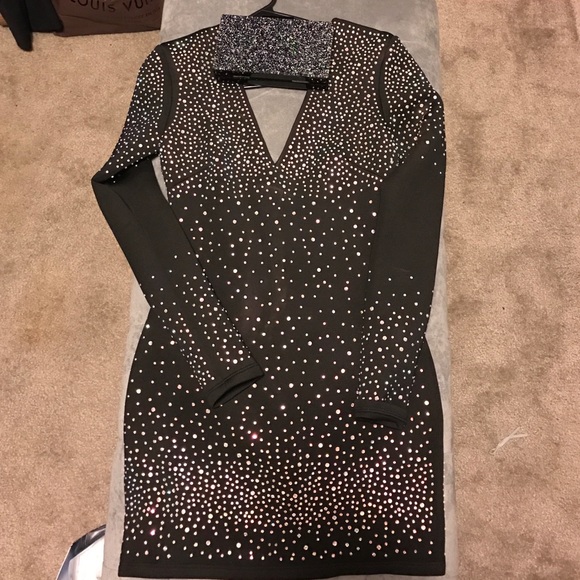 Bebe Rhinestone Dress