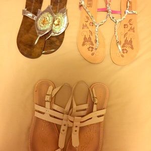 Sandals. Size 10. Three pairs together