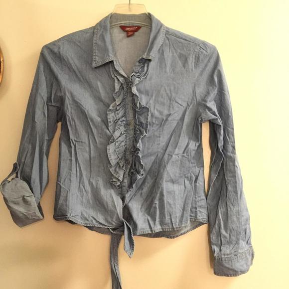 ️Arizona Ruffle Roll Up Sleeve Cotton Blouse XXL18 - Picture 1 of 4