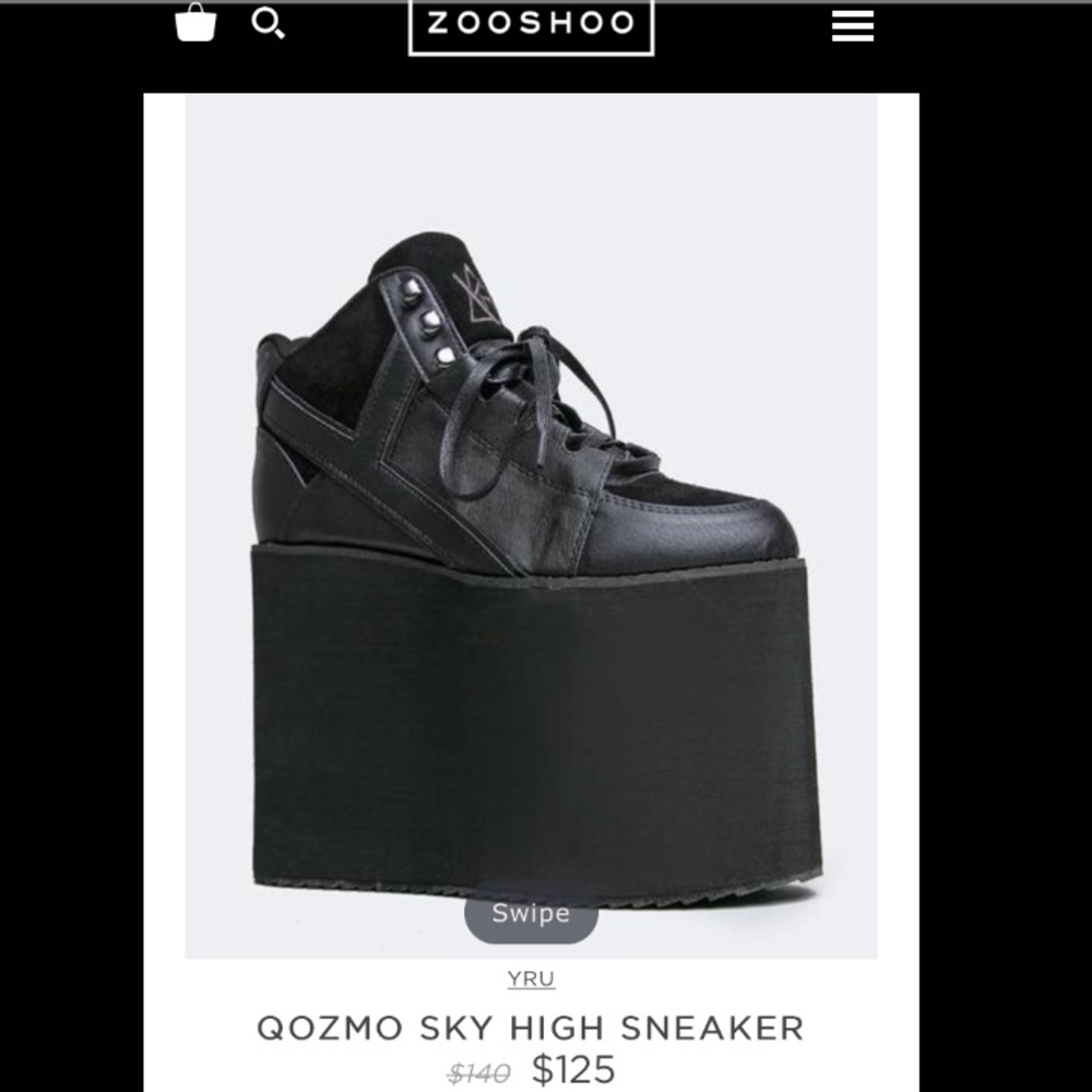NEW YRU qozmo sky high platform shoes