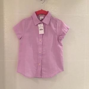 💜 NWT! Crewcuts lavender button down shirt