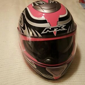 AFX DOT motorcycle helmet with duel visor.