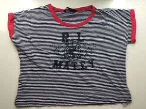 Ralph Lauren for girls navy blue stripe with coral top size 8-10