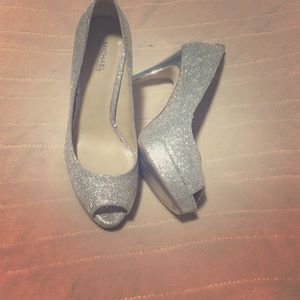 Michael Kors peep toe heels