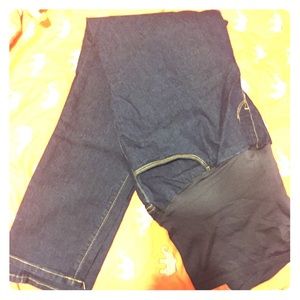 Indigo full panel super skinny maternity jeans