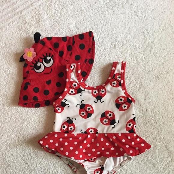 Baby Girl Ladybug swimsuit