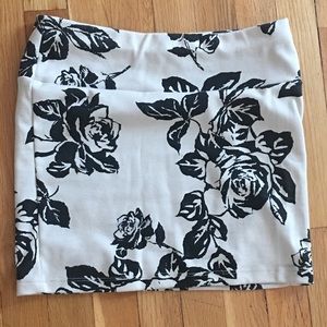 floral print mini skirt