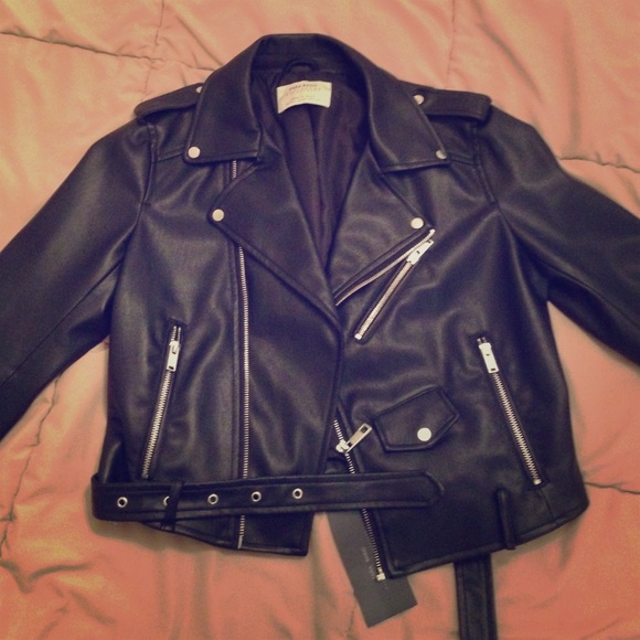 Zara leather jacket