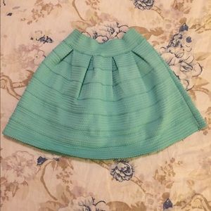 Turquoise Mini Skirt