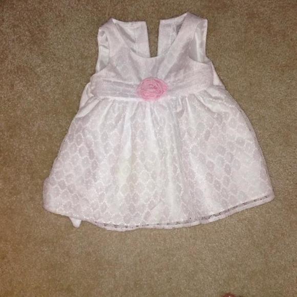 White girls fancy eyelit dress