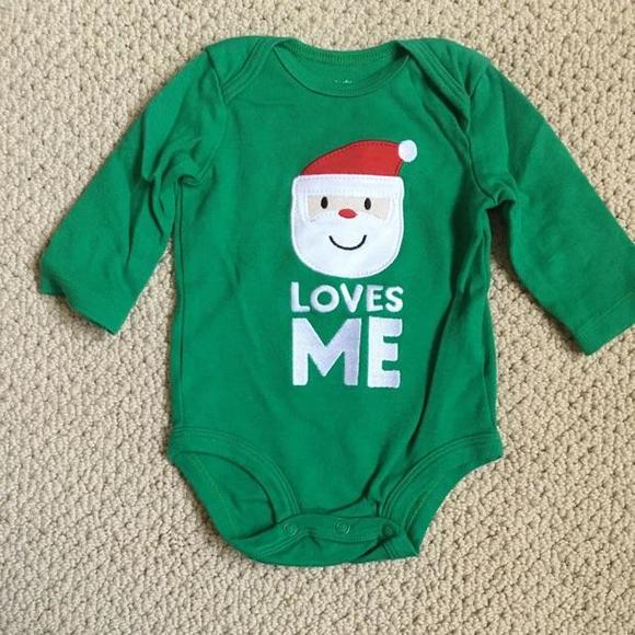 Santa Loves Me long sleeve onesie