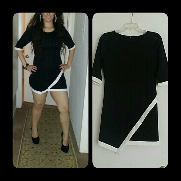 No brand Dresses & Skirts - Sexy black and white minidress sz M