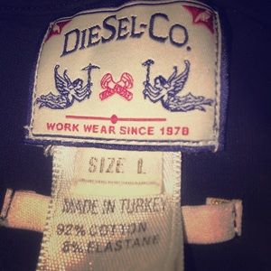 Diesel Co. Black long sleeve cotton t-shirt