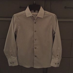 Boy's Calvin Klein Sateen Dress Shirt-Size 8