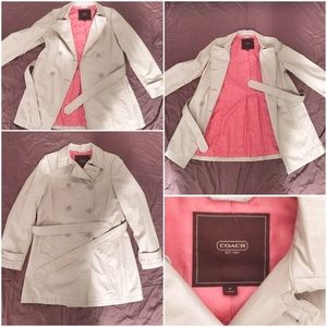 Coach Double Breasted Trench Coat