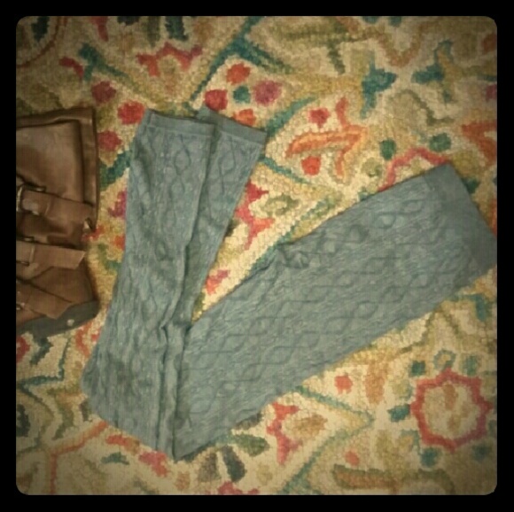 Pink Rose Grey Leggings Size M