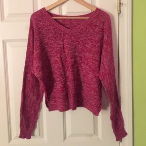 Pink and White Sweater