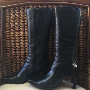 Style & co black leather boots