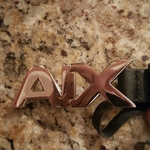 A/X black Leather belt