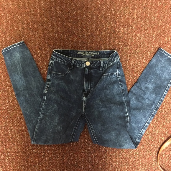High-waist skinny jeans