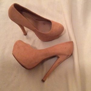 Topshop Luxury Suede Platform Pumps