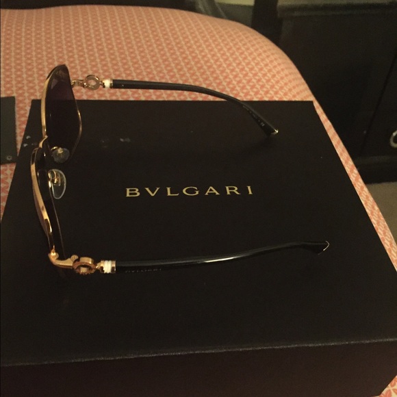 Authentic Rose Gold BVLGARI Sunglasses
