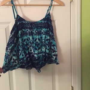 Blue tank top from Kohls