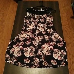 ***SOLD***Black floral dress