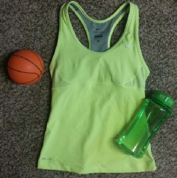 Yellow Nike Dri-Fit Tank Size XS