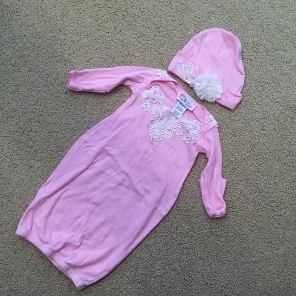 Oh Baby Couture Girls Gown w/ Hat