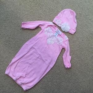 Oh Baby Couture Girls Gown w/ Hat