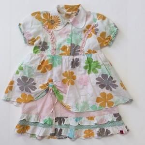 L'orange floral dress