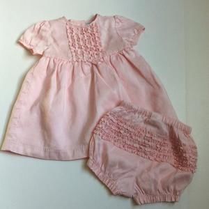 Vintage Gymboree pink silk dress