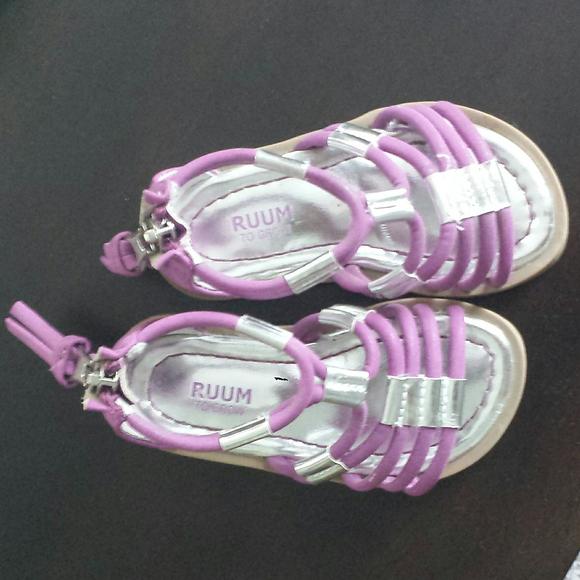 Purple Ruum gladiator sandals