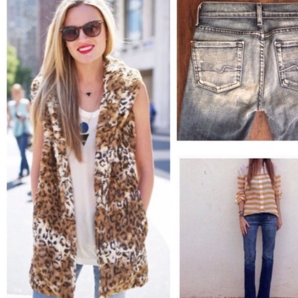 Alice + Olivia Leopard Vest