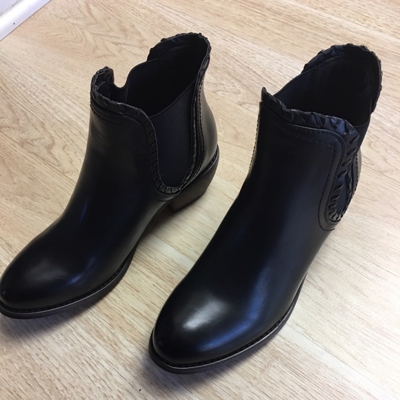🎈LAST ONE🎈 Ladies Rodeo ankle boots Black. NIB - Picture 3 of 4