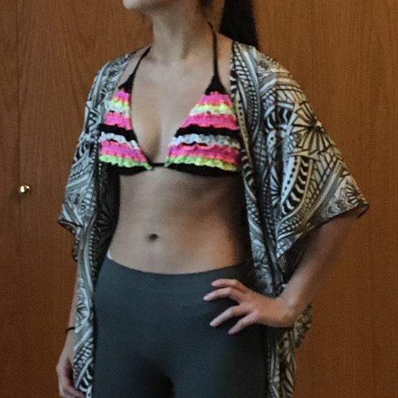 Ruffled bathing suit