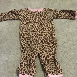 Carters Baby Girls Leopard Sleep & Play
